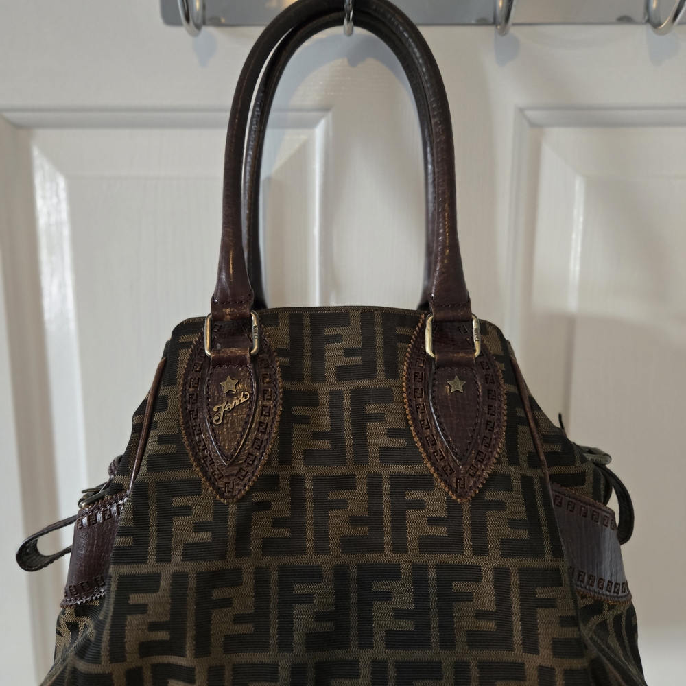 Fendi Brown and Black Handbag